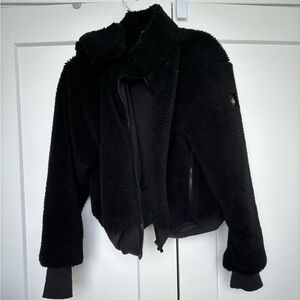 Black Foxy Sherpa ALO Yoga Jacket
